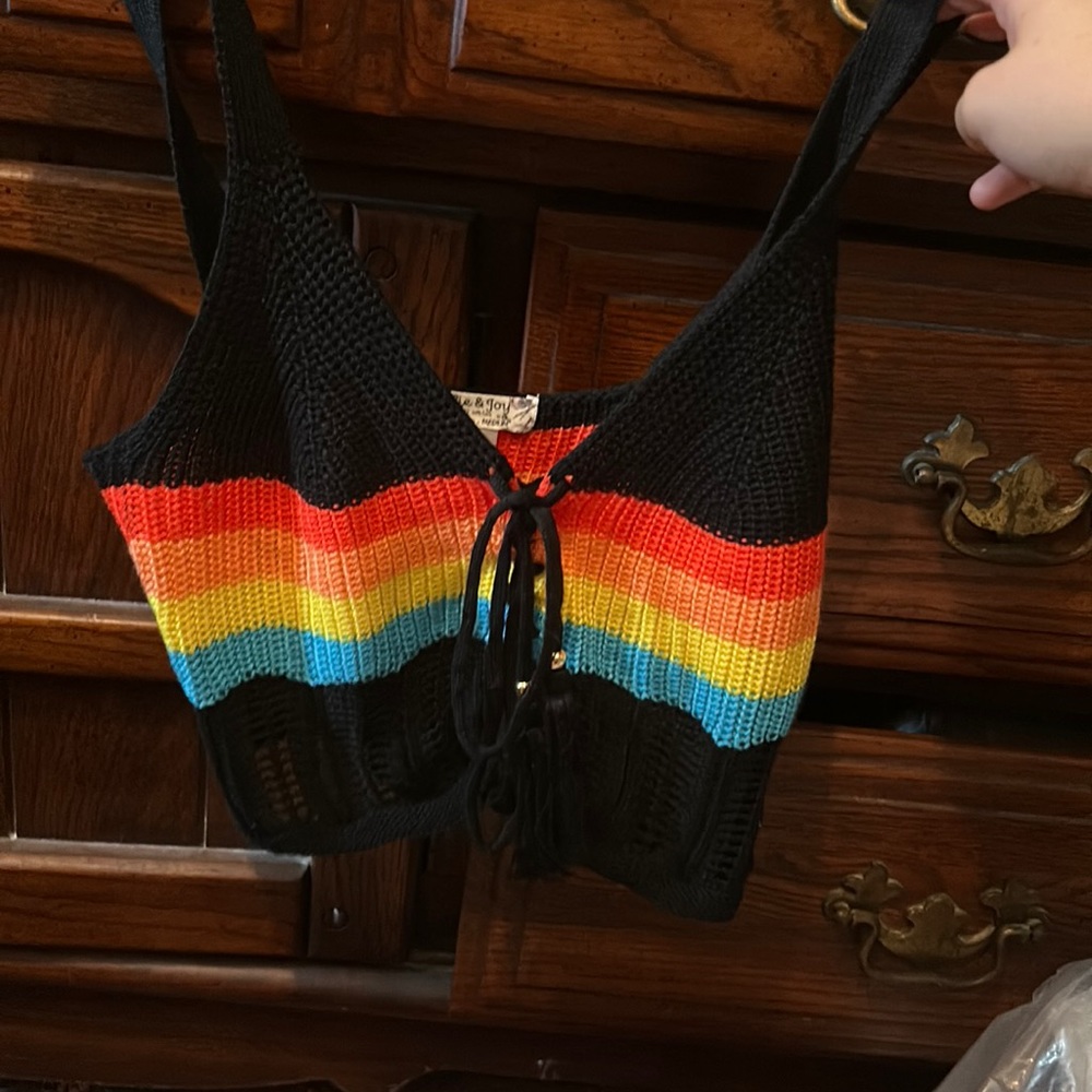 Pride crop top, thin, size medium. Super cute!!